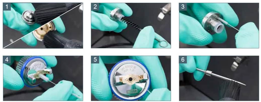 Czym czyścić pistolet lakierniczy, aby uniknąć uszkodzeń i zanieczyszczeń?